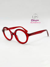 Cargar imagen en el visor de la galería, <div title='UNISEX | REDONDO | | ACETATO | ROJO | | Tipo Lente COMPLETO' > ML2425018 C1 </div>