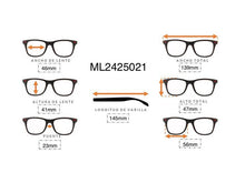 Cargar imagen en el visor de la galería, <div title='UNISEX | REDONDO | | ACETATO | TRASPARENTE | | Tipo Lente COMPLETO' > ML2425021 C2 </div>