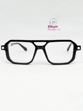 Cargar imagen en el visor de la galería, <div title='Genero UNISEX | Forma RECTANGULAR | Color BLANCO NEGRO | COMPLETO | 146mmANCHOTOTAL | 51mmANCHODELENTE | 39mmALTURADELENTE | 17mmPUENTE | 145mmLONGI' > ML56001 C1 </div>