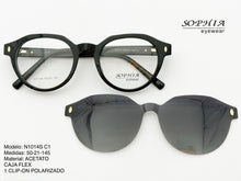 Cargar imagen en el visor de la galería, <div title='Genero MUJER | Forma REDONDO | Color NEGRO | COMPLETO | 142mmANCHOTOTAL | 48mmANCHODELENTE | 43mmALTURADELENTE | 21mmPUENTE | 145MMLONGITUDDEVARILL' > N1014S C1 </div>