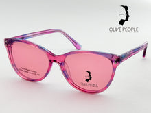 Cargar imagen en el visor de la galería, <div title='Genero MUJER | Forma GATO | Color AZUL ROSA | COMPLETO | 137mmANCHOTOTAL | 51mmANCHODELENTE | 41mmALTURADELENTE | 16mmPUENTE | 145MM LONGIT' > OLIVE-024SP BLUE-PINK </div>