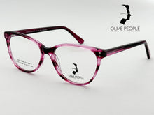 Cargar imagen en el visor de la galería, <div title='Genero MUJER | Forma GATO | Color PURPURA | COMPLETO | 137mmANCHOTOTAL | 51mmANCHODELENTE | 41mmALTURADELENTE | 16mmPUENTE | 145MM LONGITU' > OLIVE-024SP PUR-BRN </div>