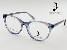 Cargar imagen en el visor de la galería, <div title='Genero MUJER | Forma GATO | Color AZUL MORADO | COMPLETO | 138mmANCHOTOTAL | 50mmANCHODELENTE | 44mmALTURADELENTE | 17mmPUENTE | 140MM LONG' > OLIVE-026SP BLUE </div>