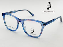 Cargar imagen en el visor de la galería, <div title='Genero MUJER | Forma GATO | Color AZUL | COMPLETO | 137mmANCHOTOTAL | 50mmANCHODELENTE | 43mmALTURADELENTE | 17mmPUENTE | 145MM LONGITUD D' > OLIVE-027SP BLUE </div>