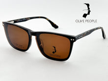 Cargar imagen en el visor de la galería, <div title='Genero UNISEX | Forma RECTANGULAR | Color CAFÉ CAREY | COMPLETO | 139mmANCHOTOTAL | 41mmANCHODELENTE | 54mmALTURADELENTE | 18mmPUENTE | 145' > OLIVE-033SP DEMI </div>