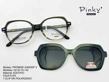 Cargar imagen en el visor de la galería, <div title='Genero MUJER | Forma REDONDO | Color VERDE | COMPLETO | 142mmANCHOTOTAL | 50mmANCHODELENTE | 44mmALTURADELENTE | 19mmPUENTE | 142mmLONGITUDDEVARILL' > PROMISE-A3003SP V </div>