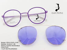 Cargar imagen en el visor de la galería, <div title='Genero UNISEX | Forma REDONDO | Color MORADO | COMPLETO | 135mmANCHOTOTAL | 48mmANCHODELENTE | 45mmALTURADELENTE | 21mmPUENTE | 138MM LONG' > SP010 PUR-L.PUR </div>