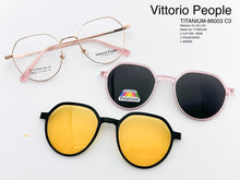 Cargar imagen en el visor de la galería, <div title='Genero UNISEX | Forma REDONDO | Color ROSA | COMPLETO | 140mmANCHOTOTAL | 52mmANCHODELENTE | 48mmALTURADELENTE | 20mmPUENTE | 142MM LONGIT' > TITANIUM-86003 C3 </div>