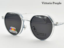 Cargar imagen en el visor de la galería, <div title='Genero UNISEX | Forma REDONDO | Color AZUL PLATA | COMPLETO | 140mmANCHOTOTAL | 52mmANCHODELENTE | 48mmALTURADELENTE | 20mmPUENTE | 142MM L' > TITANIUM-86003 C4 </div>