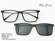 Cargar imagen en el visor de la galería, <div title='Genero CLIP-ON | Forma UNISEX UNISEX | Color RECTANGULAR NEGRO | | COMPLETOmmANCHOTOTAL | 145mmANCHODELENTE | 54mmALTURADELENTE | 18mmPUENTE | 143mm' > TJ2185 C1 </div>