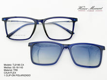 Cargar imagen en el visor de la galería, <div title='Genero CLIP-ON | Forma UNISEX UNISEX | Color RECTANGULAR AZUL | | COMPLETOmmANCHOTOTAL | 145mmANCHODELENTE | 54mmALTURADELENTE | 18mmPUENTE | 143mmL' > TJ2185 C4 </div>