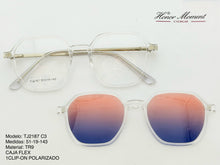 Cargar imagen en el visor de la galería, <div title='Genero CLIP-ON | Forma UNISEX UNISEX | Color CUADRADO TRASPARENTE | | COMPLETOmmANCHOTOTAL | 139mmANCHODELENTE | 49mmALTURADELENTE | 19mmPUENTE | 14' > TJ2187 C3 </div>