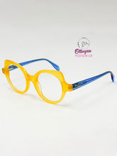 Cargar imagen en el visor de la galería, <div title='Genero MUJER | Forma REDONDO | Color AMARILLO AZUL | COMPLETO | 142mmANCHOTOTAL | 46mmANCHODELENTE | 45mmALTURADELENTE | 21mmPUENTE | 143mmLONGITUDD' > YC31079 C3 </div>