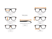 Cargar imagen en el visor de la galería, <div title='MUJER | RECTANGULAR | | ACETATO | ROJO | | Tipo Lente COMPLETO' > YD1241 C2 </div>