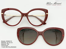 Cargar imagen en el visor de la galería, <div  title='Genero MUJER | Forma GATO  | Color DORADO ROJO  | COMPLETO | 138mmANCHOTOTAL | 52mmANCHODELENTE | 45mmALTURADELENTE | 18mmPUENTE | 141mmLONGITUDDEVARI' > 95336 C3 </div>
