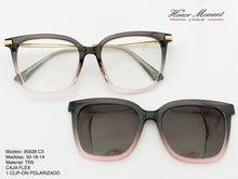 Cargar imagen en el visor de la galería, <div  title='Genero UNISEX | Forma CUADRADO  | Color GRIS ROSA  | COMPLETO | 139mmANCHOTOTAL | 50mmANCHODELENTE | 44mmALTURADELENTE | 18mmPUENTE | 143mmLONGITUDDEV' > 95828 C3 </div>
