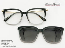 Cargar imagen en el visor de la galería, <div  title='Genero UNISEX | Forma GATO  | Color GRIS NEGRO  | COMPLETO | 139mmANCHOTOTAL | 50mmANCHODELENTE | 44mmALTURADELENTE | 18mmPUENTE | 143mmLONGITUDDEVARI' > 95828 C8 </div>
