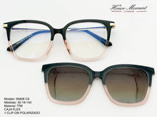 Cargar imagen en el visor de la galería, <div  title='Genero UNISEX | Forma CUADRADO  | Color NEGRO ROSA  | COMPLETO | 139mmANCHOTOTAL | 50mmANCHODELENTE | 44mmALTURADELENTE | 18mmPUENTE | 143mmLONGITUDDE' > 95828 C9 </div>
