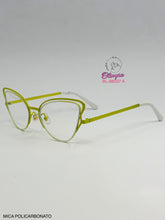 Cargar imagen en el visor de la galería, <div  title='Genero MUJER | Forma GATO  | Color AMARILLO BLANCO  | COMPLETO | 140mmANCHOTOTAL | 52mmANCHODELENTE | 40mmALTURADELENTE | 18mmPUENTE | 140mmLONGITUDDE' > BL-66037 A </div>

