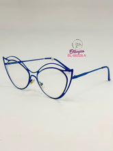 Cargar imagen en el visor de la galería, <div  title='Genero MUJER | Forma GATO  | Color AZUL   | COMPLETO | 146mmANCHOTOTAL | 54mmANCHODELENTE | 45mmALTURADELENTE | 20mmPUENTE | 140mmLONGITUDDEVARILLA | ' > BL-66038 A </div>
