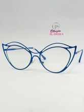 Cargar imagen en el visor de la galería, <div  title='Genero MUJER | Forma GATO  | Color AZUL   | COMPLETO | 146mmANCHOTOTAL | 54mmANCHODELENTE | 45mmALTURADELENTE | 20mmPUENTE | 140mmLONGITUDDEVARILLA | ' > BL-66038 A </div>
