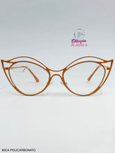 Cargar imagen en el visor de la galería, <div  title='Genero MUJER | Forma GATO  | Color NARANJA   | COMPLETO | 146mmANCHOTOTAL | 54mmANCHODELENTE | 45mmALTURADELENTE | 20mmPUENTE | 140mmLONGITUDDEVARILLA' > BL-66038 N </div>
