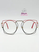 Cargar imagen en el visor de la galería, <div  title='Genero  | Forma MUJER REDONDO | Color  DORADO NEGRO | ROJO | COMPLETOmmANCHOTOTAL | 140mmANCHODELENTE | 52mmALTURADELENTE | 16mmPUENTE | 140mmLONGITUD' > BL-66043 RN </div>
