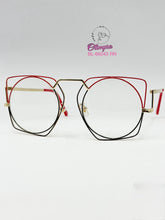 Cargar imagen en el visor de la galería, <div  title='Genero  | Forma MUJER REDONDO | Color  DORADO NEGRO | ROJO | COMPLETOmmANCHOTOTAL | 140mmANCHODELENTE | 52mmALTURADELENTE | 16mmPUENTE | 140mmLONGITUD' > BL-66043 RN </div>
