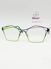 Cargar imagen en el visor de la galería, <div  title='Genero  | Forma MUJER GATO | Color  AZUL VERDE |  | COMPLETOmmANCHOTOTAL | 145mmANCHODELENTE | 54mmALTURADELENTE | 16mmPUENTE | 140mmLONGITUDDEVARILLA' > BL-66053 C2 </div>
