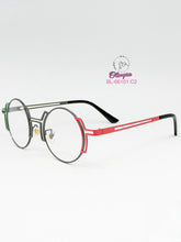 Cargar imagen en el visor de la galería, <div  title='Genero  | Forma UNISEX REDONDO | Color  NEGRO ROJO | VERDE | COMPLETOmmANCHOTOTAL | 140mmANCHODELENTE | 45mmALTURADELENTE | 21mmPUENTE | 140mmLONGITUD' > BL-66101 C2 </div>
