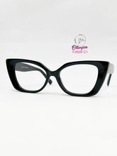 Cargar imagen en el visor de la galería, &lt;div  title=&#39;MUJER | GATO RECTANGULAR | RECTANGULAR | ACETATO | NEGRO |  | Tipo Lente COMPLETO&#39; &gt; F2609 C1 &lt;/div&gt;
