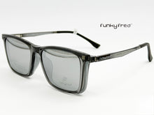 Cargar imagen en el visor de la galería, <div  title='Genero CLIP-ON | Forma UNISEX RECTANGULAR | Color  GRIS  |  | COMPLETOmmANCHOTOTAL | 145mmANCHODELENTE | 54mmALTURADELENTE | 41mmPUENTE | 18mmLONGITUD' > FRED-2702 C6 </div>
