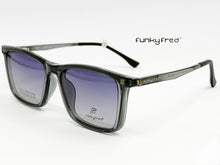 Cargar imagen en el visor de la galería, <div  title='Genero CLIP-ON | Forma UNISEX RECTANGULAR | Color  GRIS  |  | COMPLETOmmANCHOTOTAL | 145mmANCHODELENTE | 54mmALTURADELENTE | 41mmPUENTE | 18mmLONGITUD' > FRED-2702 C6 </div>
