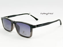 Cargar imagen en el visor de la galería, <div  title='Genero CLIP-ON | Forma UNISEX RECTANGULAR | Color  GRIS NEGRO |  | COMPLETOmmANCHOTOTAL | 140mmANCHODELENTE | 53mmALTURADELENTE | 35mmPUENTE | 17mmLON' > FRED-2703 C5 </div>
