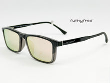 Cargar imagen en el visor de la galería, <div  title='Genero CLIP-ON | Forma UNISEX RECTANGULAR | Color  GRIS NEGRO |  | COMPLETOmmANCHOTOTAL | 140mmANCHODELENTE | 53mmALTURADELENTE | 35mmPUENTE | 17mmLON' > FRED-2703 C5 </div>
