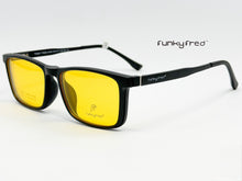 Cargar imagen en el visor de la galería, <div  title='Genero CLIP-ON | Forma UNISEX RECTANGULAR | Color  NEGRO  |  | COMPLETOmmANCHOTOTAL | 146mmANCHODELENTE | 56mmALTURADELENTE | 48mmPUENTE | 17mmLONGITU' > FRED-2706 C2 </div>
