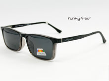 Cargar imagen en el visor de la galería, <div  title='Genero CLIP-ON | Forma UNISEX RECTANGULAR | Color  GRIS NEGRO |  | COMPLETOmmANCHOTOTAL | 146mmANCHODELENTE | 56mmALTURADELENTE | 48mmPUENTE | 17mmLON' > FRED-2706 C5 </div>
