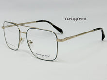 Cargar imagen en el visor de la galería, <div  title='Genero UNISEX | Forma CUADRADO  | Color DORADO GRIS  | COMPLETO | 146mmANCHOTOTAL | 56mmANCHODELENTE | 47mmALTURADELENTE | 17mmPUENTE | 145mmLONGITUDD' > FRED-3021SP C2 </div>
