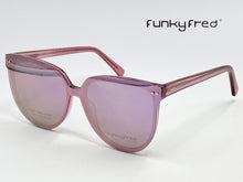 Cargar imagen en el visor de la galería, <div  title='Genero MUJER | Forma REDONDO  | Color GLITTER ROSA  | COMPLETO | 140mmANCHOTOTAL | 54mmANCHODELENTE | 50mmALTURADELENTE | 16mmPUENTE | 145MMLONGITUDDE' > FRED-3211SP C3 </div>
