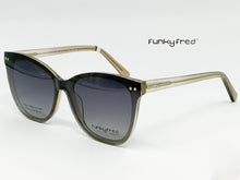 Cargar imagen en el visor de la galería, <div  title='Genero MUJER | Forma GATO  | Color CAFÉ GLITTER  | COMPLETO | 142mmANCHOTOTAL | 53mmANCHODELENTE | 47mmALTURADELENTE | 16mmPUENTE | 145MMLONGITUDDEVAR' > FRED-3213SP C2 </div>
