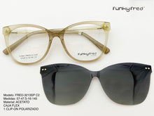 Cargar imagen en el visor de la galería, <div  title='Genero MUJER | Forma GATO  | Color CAFÉ GLITTER  | COMPLETO | 142mmANCHOTOTAL | 53mmANCHODELENTE | 47mmALTURADELENTE | 16mmPUENTE | 145MMLONGITUDDEVAR' > FRED-3213SP C2 </div>
