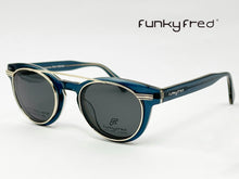 Cargar imagen en el visor de la galería, <div  title='Genero UNISEX | Forma REDONDO  | Color AZUL   | COMPLETO | 143mmANCHOTOTAL | 48mmANCHODELENTE | 41mmALTURADELENTE | 22mmPUENTE | 145MMLONGITUDDEVARILL' > FRED-3301SP C2 </div>
