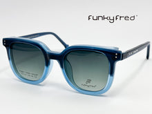 Cargar imagen en el visor de la galería, <div  title='Genero UNISEX | Forma CUADRADO  | Color AZUL   | COMPLETO | 150mmANCHOTOTAL | 50mmANCHODELENTE | 45mmALTURADELENTE | 24mmPUENTE | 146MM LONGI' > FRED-3402SP C2 </div>
