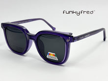 Cargar imagen en el visor de la galería, <div  title='Genero UNISEX | Forma CUADRADO  | Color MORADO   | COMPLETO | 150mmANCHOTOTAL | 50mmANCHODELENTE | 45mmALTURADELENTE | 24mmPUENTE | 146MM LON' > FRED-3402SP C3 </div>
