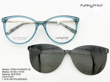 Cargar imagen en el visor de la galería, <div  title='Genero MUJER | Forma REDONDO  | Color VERDE   | COMPLETO | 145mmANCHOTOTAL | 55mmANCHODELENTE | 49mmALTURADELENTE | 19mmPUENTE | 145mmLONGITUDDEVARILL' > FRED-FF3502SP C6 </div>
