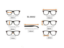 Cargar imagen en el visor de la galería, <div  title='Genero MUJER | Forma GATO  | Color BLANCO NEGRO  | COMPLETO | 145mmANCHOTOTAL | 53mmANCHODELENTE | 45mmALTURADELENTE | 14mmPUENTE | 140mmLONGITUDDEVAR' > BL-66052 C1 </div>
