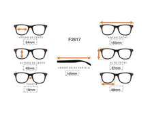 Cargar imagen en el visor de la galería, &lt;div  title=&#39;MUJER | CUADRADO | GATO | ACETATO | NEGRO |  | Tipo Lente COMPLETO&#39; &gt; F2617 C1 &lt;/div&gt;
