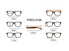 Cargar imagen en el visor de la galería, <div  title='Genero CLIP-ON | Forma UNISEX RECTANGULAR | Color  NEGRO  |  | COMPLETOmmANCHOTOTAL | 146mmANCHODELENTE | 56mmALTURADELENTE | 48mmPUENTE | 17mmLONGITU' > FRED-2706 C2 </div>
