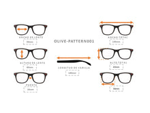 Cargar imagen en el visor de la galería, OLIVE-PATTERN001 BLK-SLV
