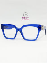 Cargar imagen en el visor de la galería, <div  title='Genero MUJER | Forma CUADRADO  | Color AZUL   | COMPLETO | 139mmANCHOTOTAL | 50mmANCHODELENTE | 41mmALTURADELENTE | 19mmPUENTE | 135mmLONGITUDDEVARILL' > ML56004 C4 </div>
